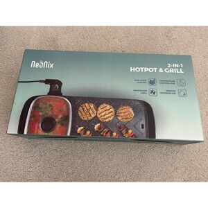 Brand New In Box Neonix 2-In-1 Hotpot And Grill